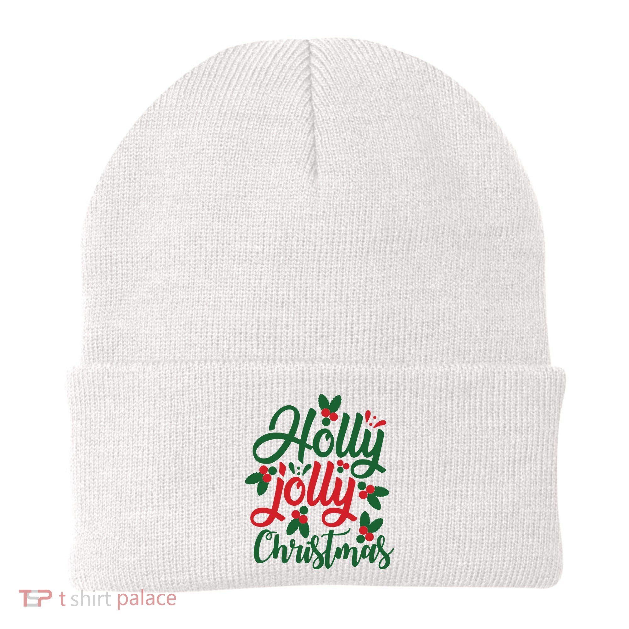 Holly Jolly Babe Festive Christmas Cheer Beanie