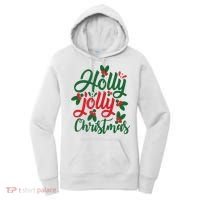 Holly Jolly Babe Festive Christmas Cheer Women's Hoodie thumb 0