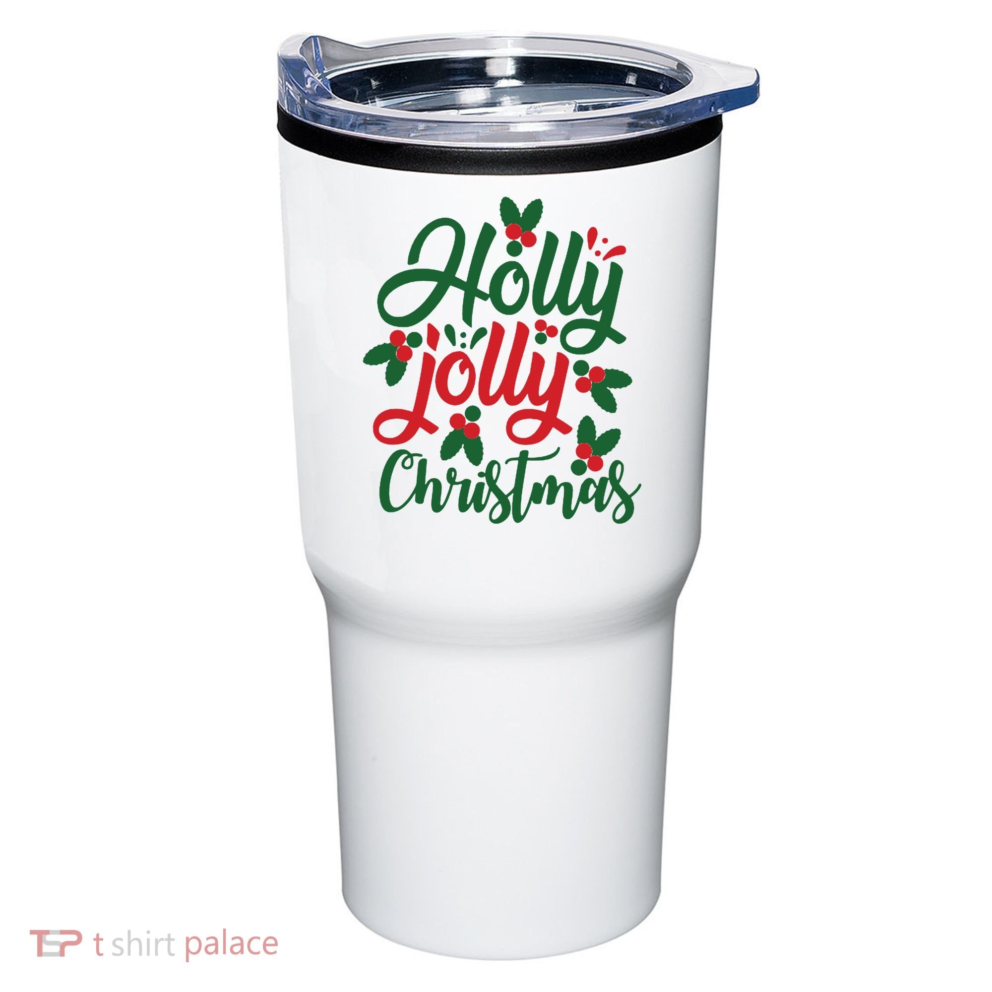 Holly Jolly Babe Festive Christmas Cheer Tumbler