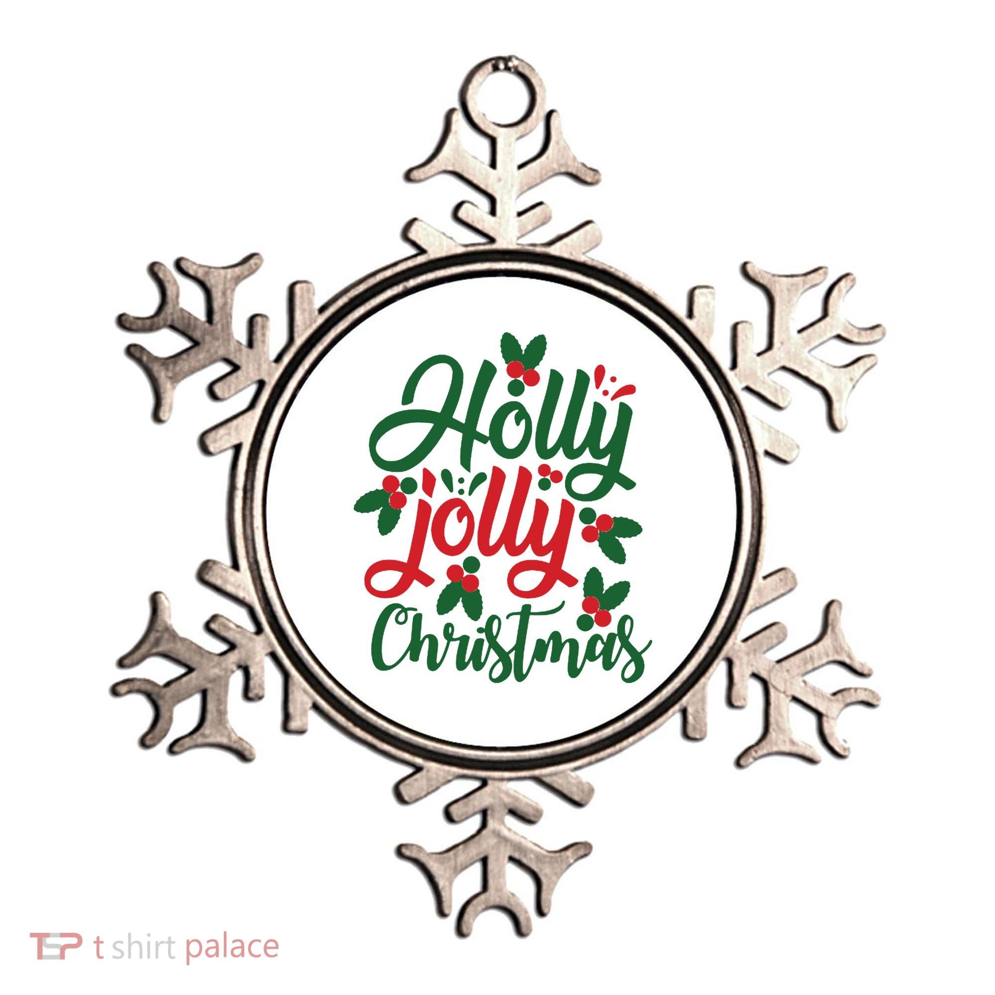 Holly Jolly Babe Festive Christmas Cheer Ornament