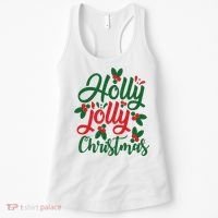 Holly Jolly Babe Festive Christmas Cheer Women's Tank Top thumb 0