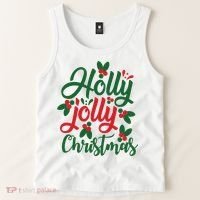 Holly Jolly Babe Festive Christmas Cheer Tank Top thumb 2