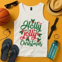 Holly Jolly Babe Festive Christmas Cheer Tank Top thumb 4