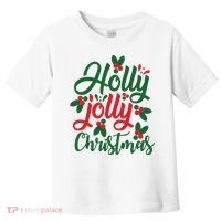 Holly Jolly Babe Festive Christmas Cheer Toddler T-Shirt thumb 0