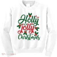 Holly Jolly Babe Festive Christmas Cheer Kids Sweatshirt thumb 0