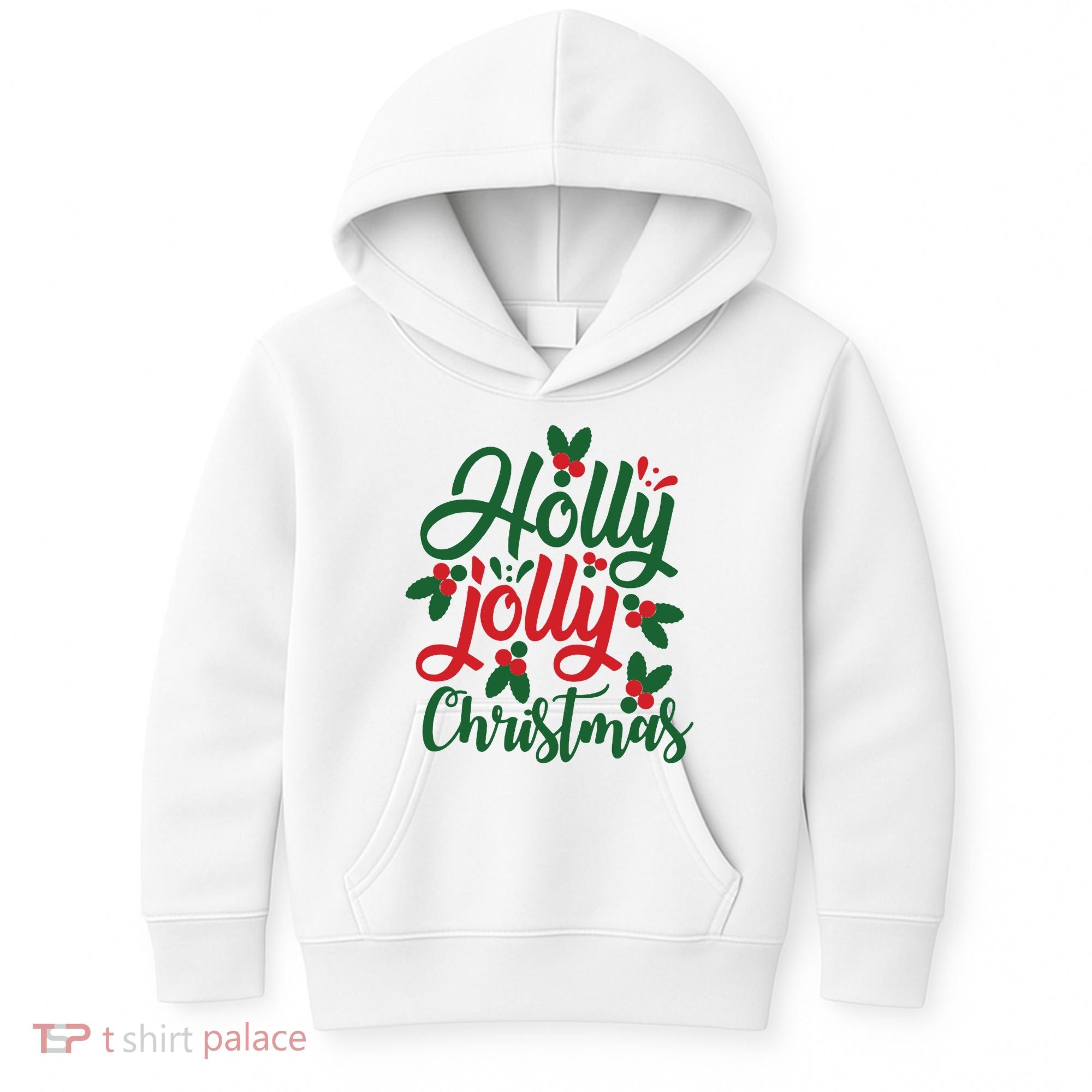 Holly Jolly Babe Festive Christmas Cheer Kids Hoodie