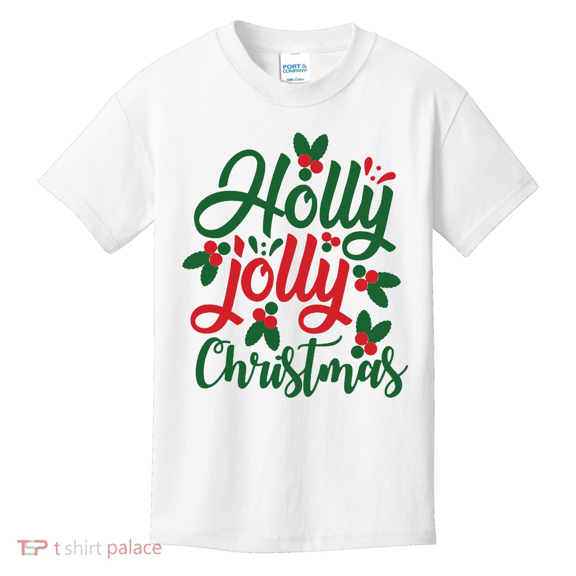Holly Jolly Babe Festive Christmas Cheer Kids T-Shirt