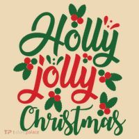 Holly Jolly Christmas Festive Gift Tote Bag thumb 4