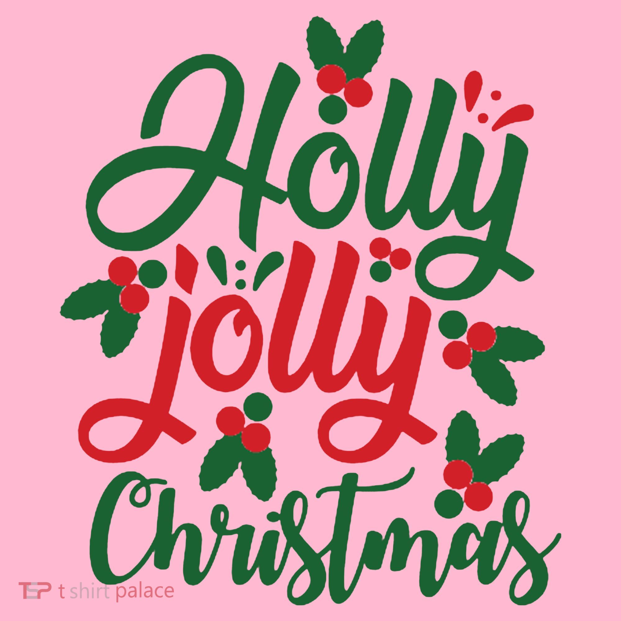 Holly Jolly Christmas Festive Gift Coaster