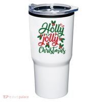 Holly Jolly Christmas Festive Gift Tumbler thumb 0