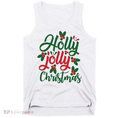 Holly Jolly Christmas Festive Gift Tank Top