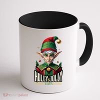 Holly Jolly Elves Coffee Mug thumb 1