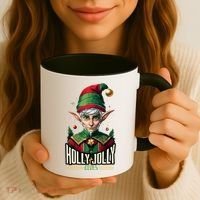 Holly Jolly Elves Coffee Mug thumb 3