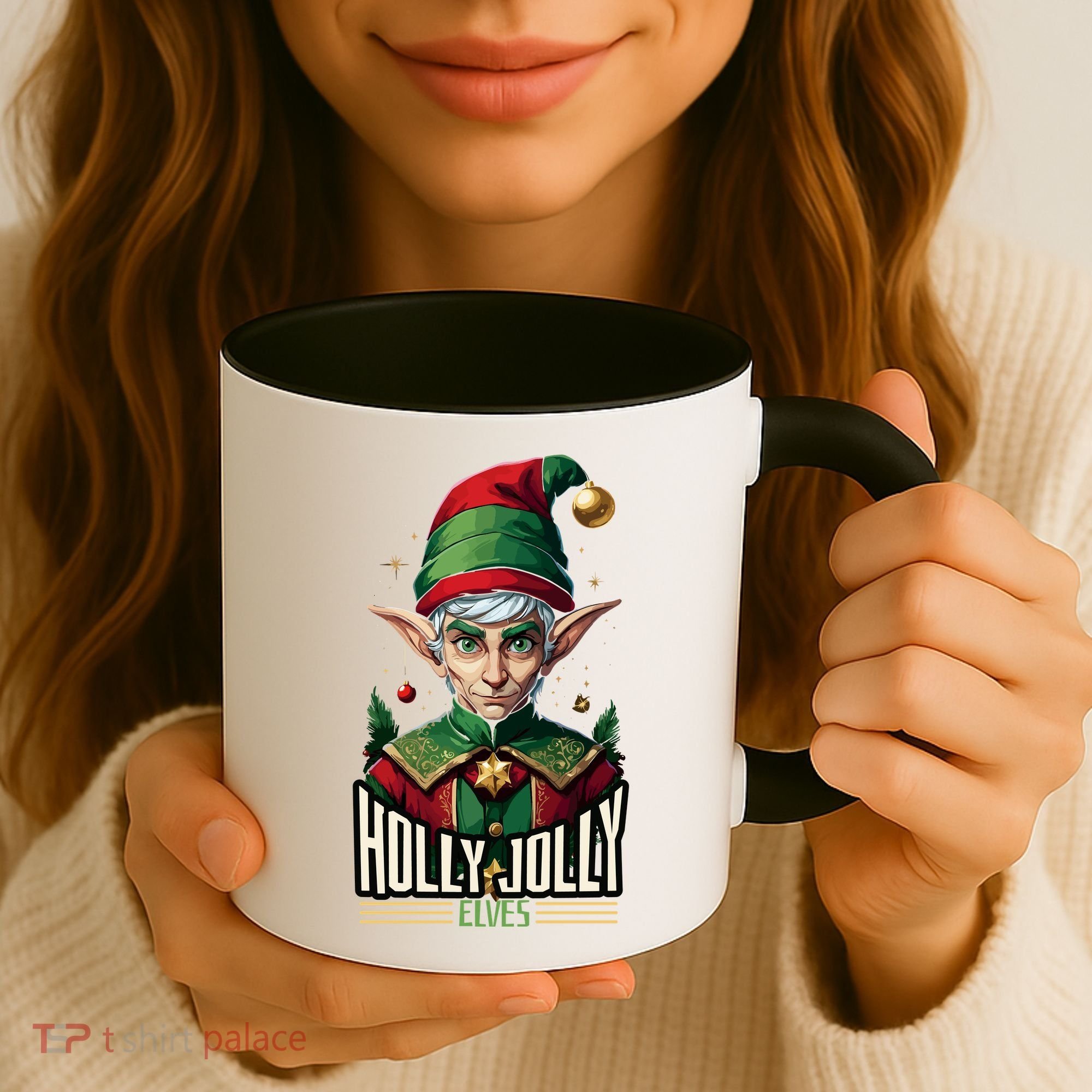 Holly Jolly Elves Coffee Mug