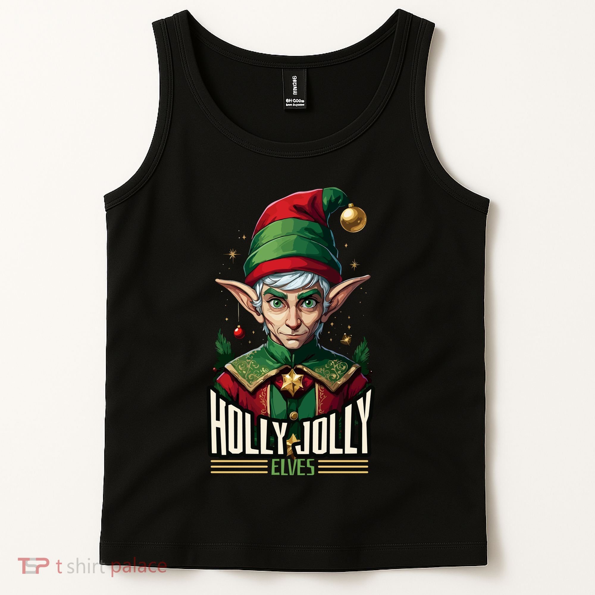 Holly Jolly Elves Tank Top