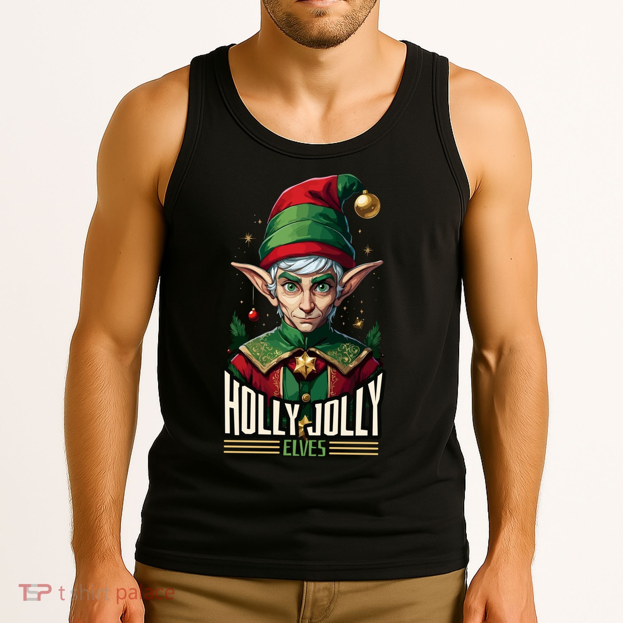 Holly Jolly Elves Tank Top
