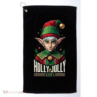 Holly Jolly Elves Golf Towel