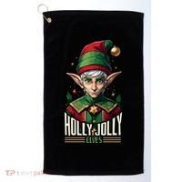 Holly Jolly Elves Golf Towel thumb 0