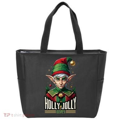 Holly Jolly Elves Tote Bag