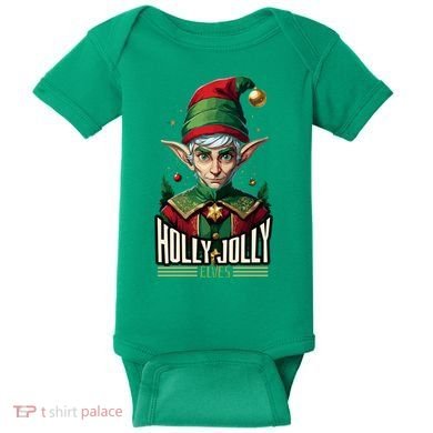 Holly Jolly Elves Baby Bodysuit