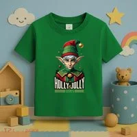 Holly Jolly Elves Toddler T-Shirt thumb 3