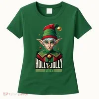 Holly Jolly Elves Women's T-Shirt thumb 0