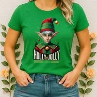 Holly Jolly Elves Women's T-Shirt thumb 2
