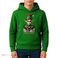 Holly Jolly Elves Kids Hoodie thumb 4