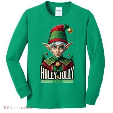 Holly Jolly Elves Kids Long Sleeve Shirt