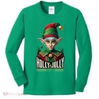 Holly Jolly Elves Kids Long Sleeve Shirt thumb 0