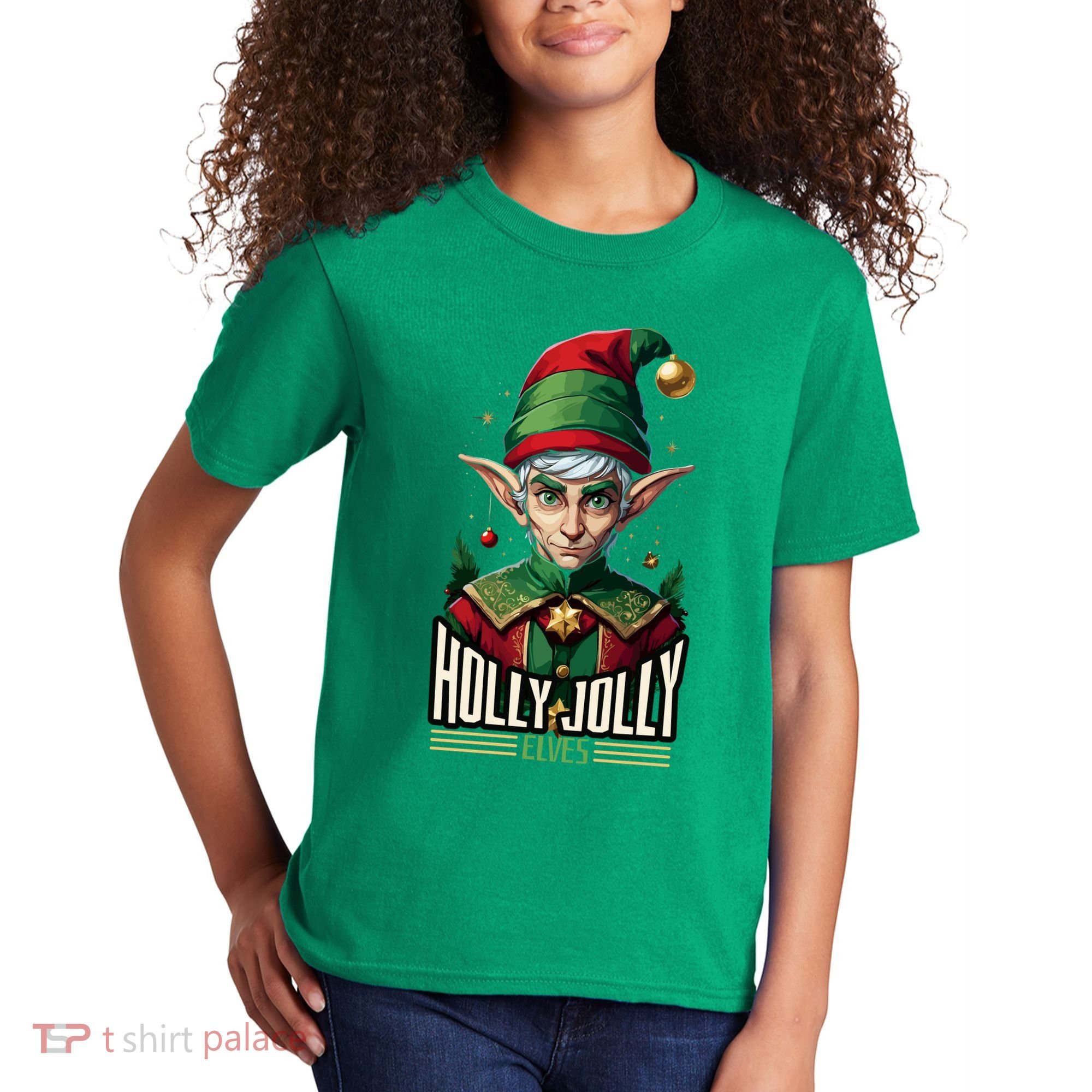 Holly Jolly Elves Kids T-Shirt