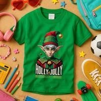 Holly Jolly Elves Kids T-Shirt thumb 3