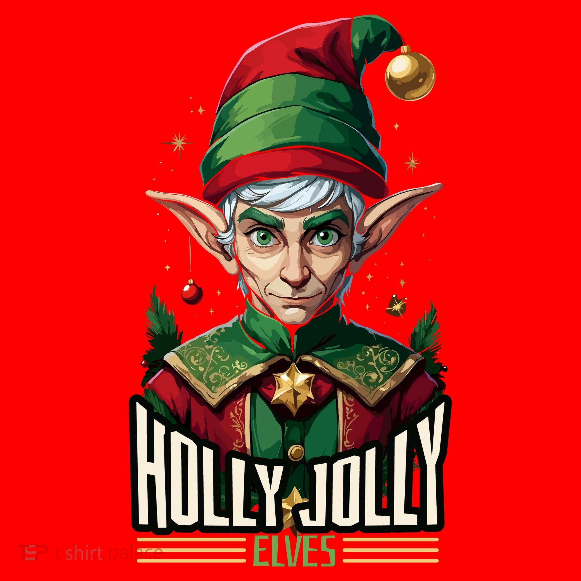 Holly Jolly Elves Santa Hat
