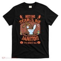 HALLOWEEN JANITORSJANITOR FUNNY HALLOWEEN SAYINGS T-Shirt thumb 0