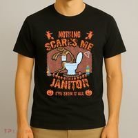 HALLOWEEN JANITORSJANITOR FUNNY HALLOWEEN SAYINGS T-Shirt thumb 3