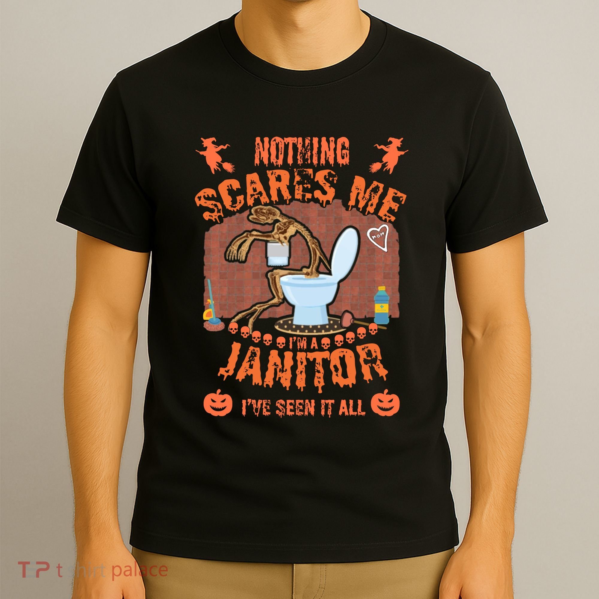 HALLOWEEN JANITORSJANITOR FUNNY HALLOWEEN SAYINGS T-Shirt