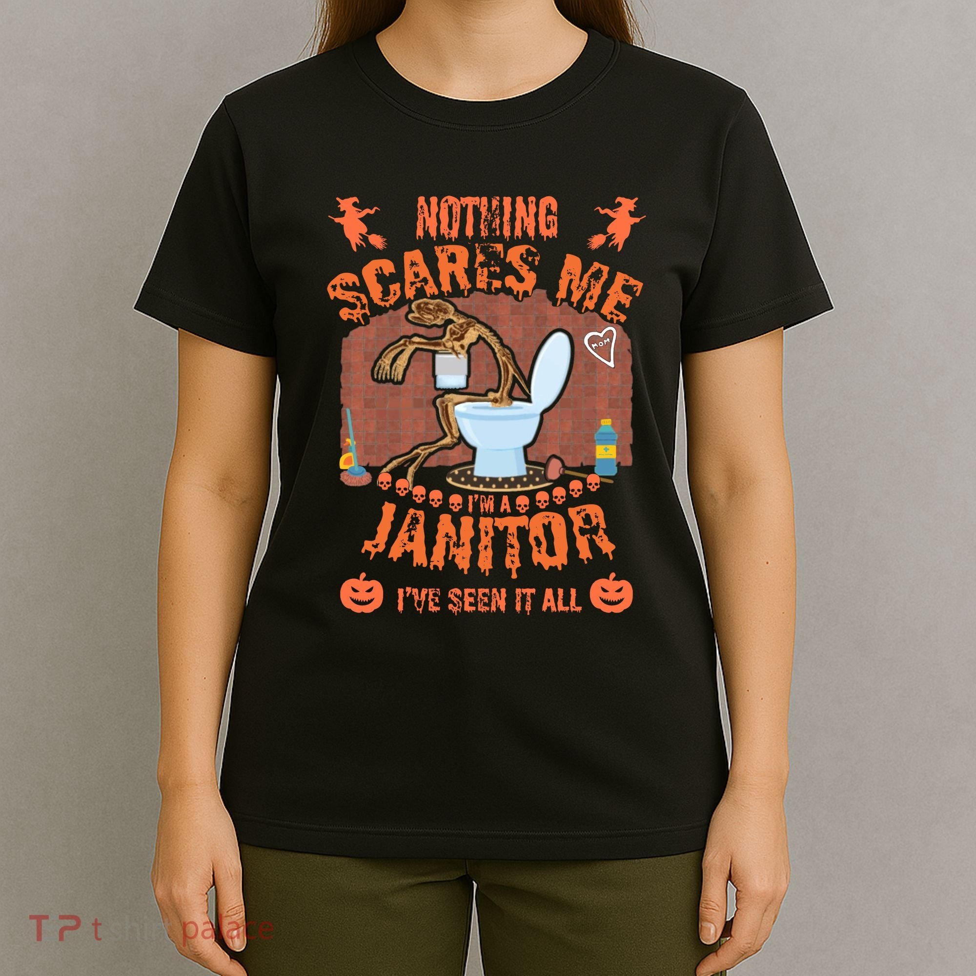 HALLOWEEN JANITORSJANITOR FUNNY HALLOWEEN SAYINGS T-Shirt