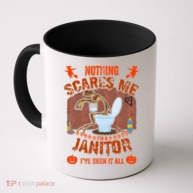 HALLOWEEN JANITORSJANITOR FUNNY HALLOWEEN SAYINGS Coffee Mug