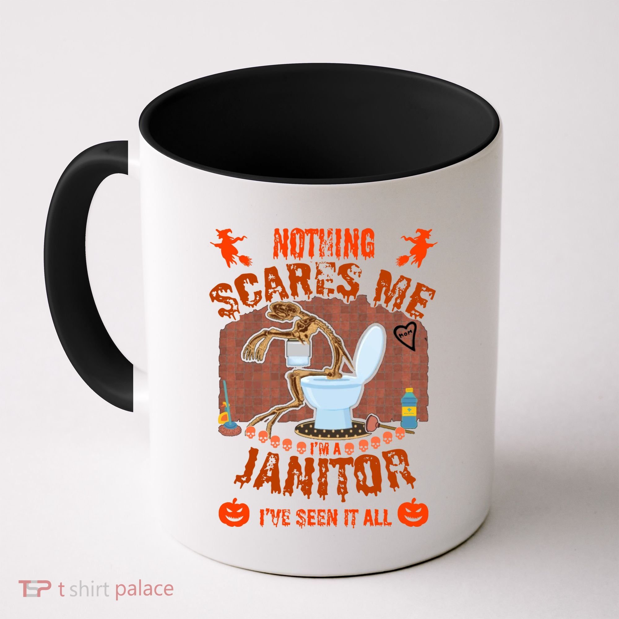 HALLOWEEN JANITORSJANITOR FUNNY HALLOWEEN SAYINGS Coffee Mug