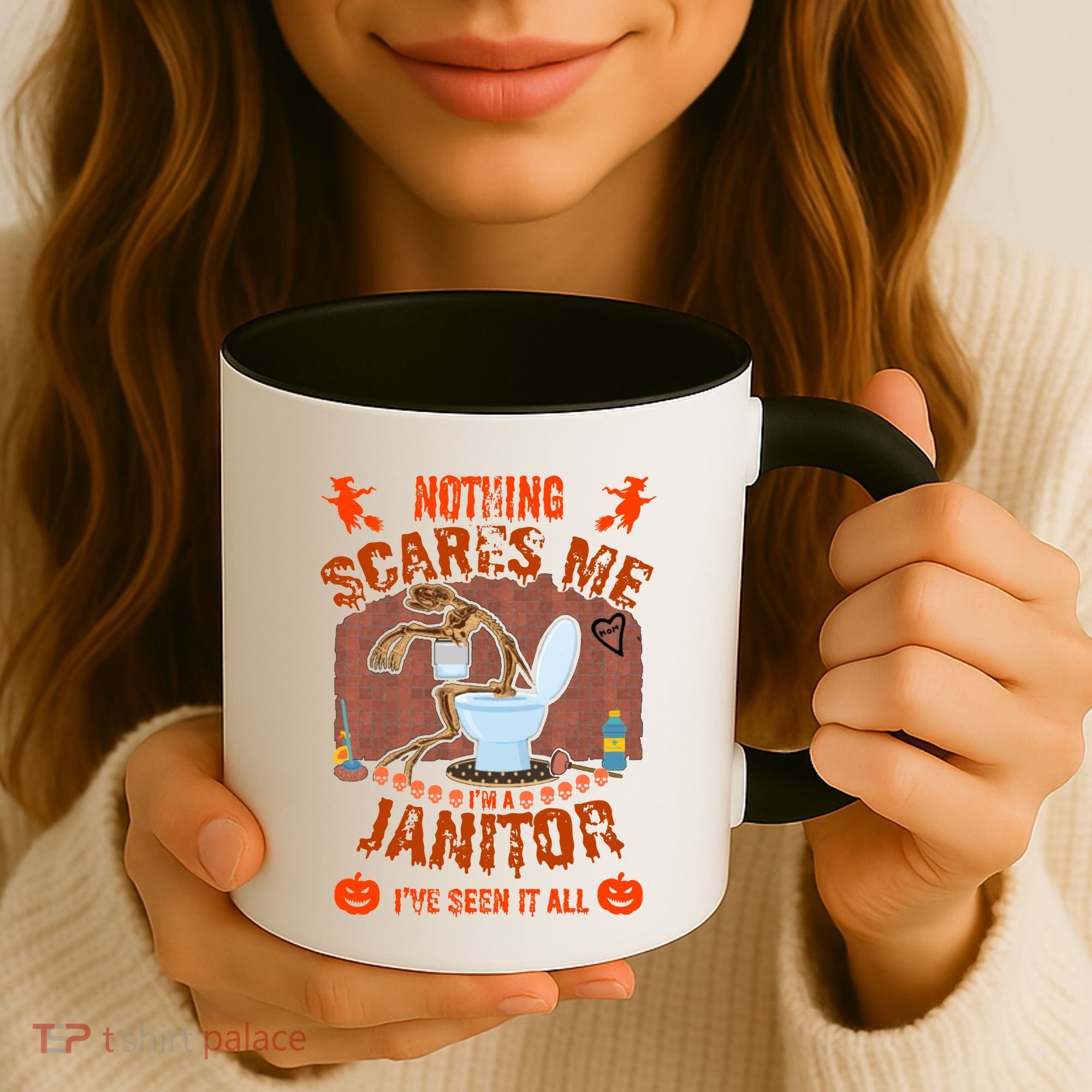 HALLOWEEN JANITORSJANITOR FUNNY HALLOWEEN SAYINGS Coffee Mug