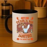HALLOWEEN JANITORSJANITOR FUNNY HALLOWEEN SAYINGS Coffee Mug thumb 4