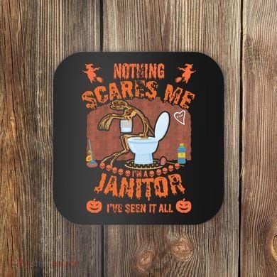 HALLOWEEN JANITORSJANITOR FUNNY HALLOWEEN SAYINGS Coaster