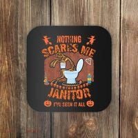 HALLOWEEN JANITORSJANITOR FUNNY HALLOWEEN SAYINGS Coaster thumb 0