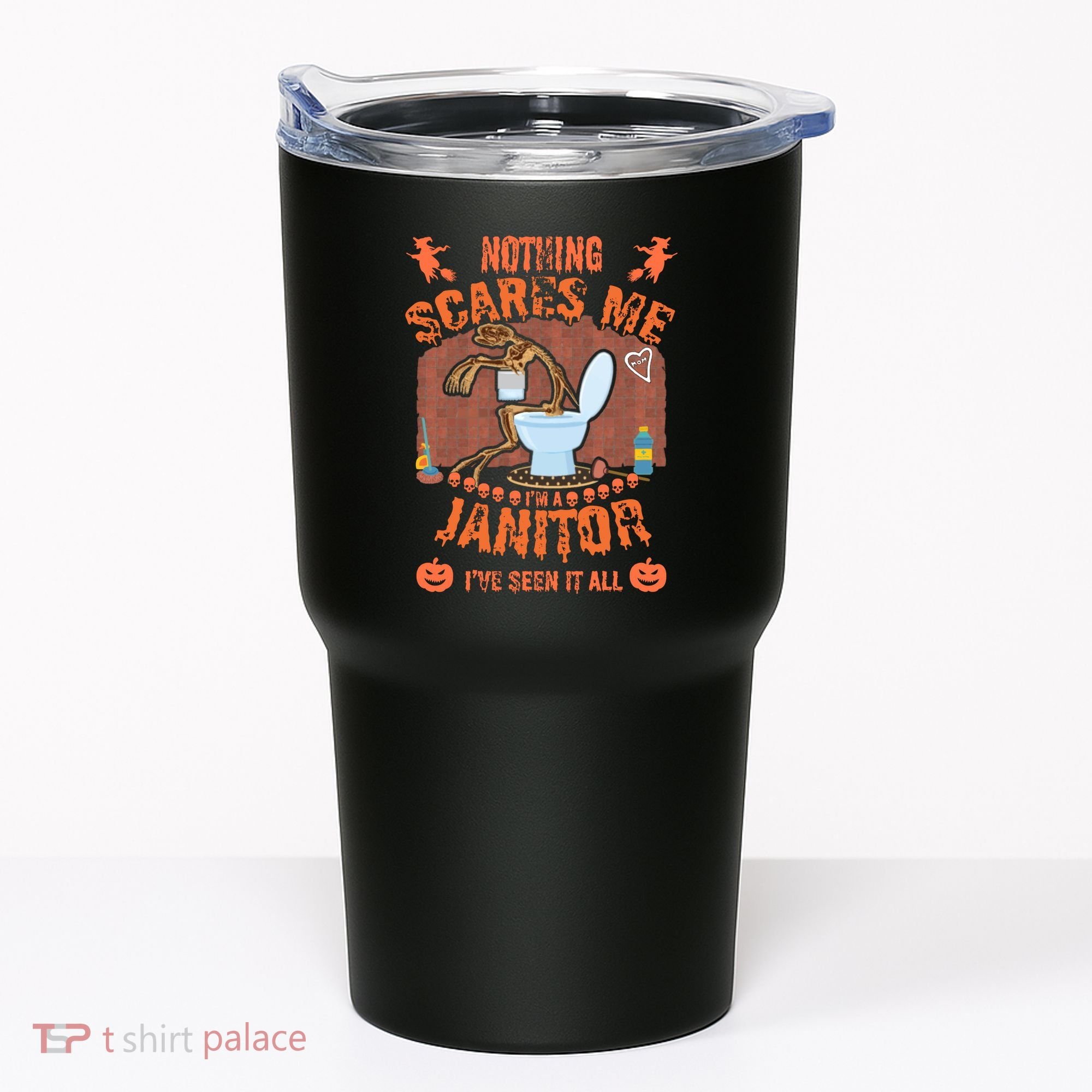 HALLOWEEN JANITORSJANITOR FUNNY HALLOWEEN SAYINGS Tumbler