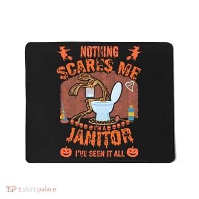 HALLOWEEN JANITORSJANITOR FUNNY HALLOWEEN SAYINGS Mousepad