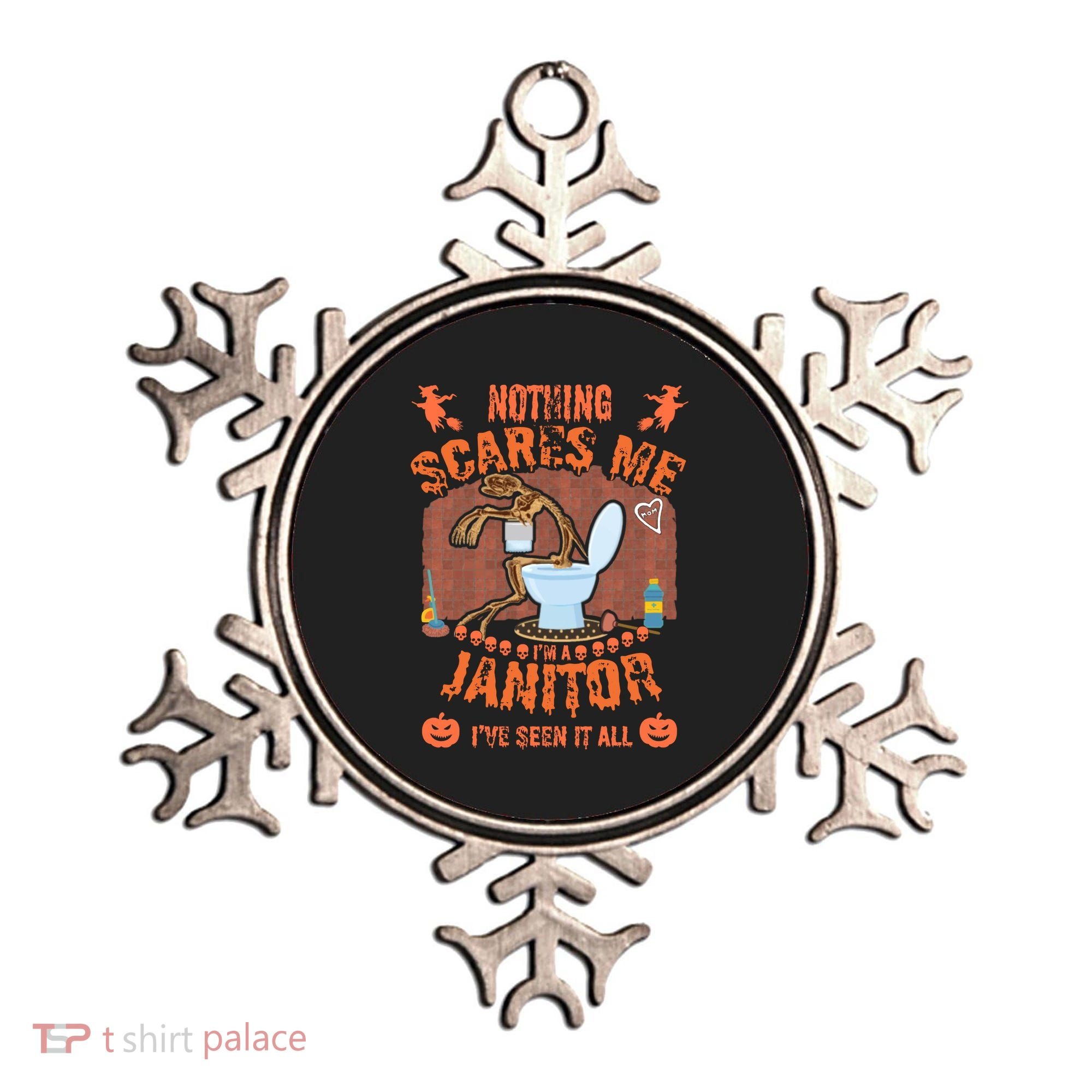 HALLOWEEN JANITORSJANITOR FUNNY HALLOWEEN SAYINGS Ornament