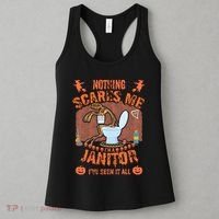 HALLOWEEN JANITORSJANITOR FUNNY HALLOWEEN SAYINGS Women's Tank Top thumb 3