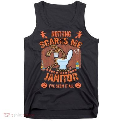 HALLOWEEN JANITORSJANITOR FUNNY HALLOWEEN SAYINGS Tank Top