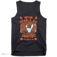 HALLOWEEN JANITORSJANITOR FUNNY HALLOWEEN SAYINGS Tank Top thumb 0