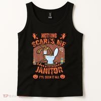 HALLOWEEN JANITORSJANITOR FUNNY HALLOWEEN SAYINGS Tank Top thumb 2